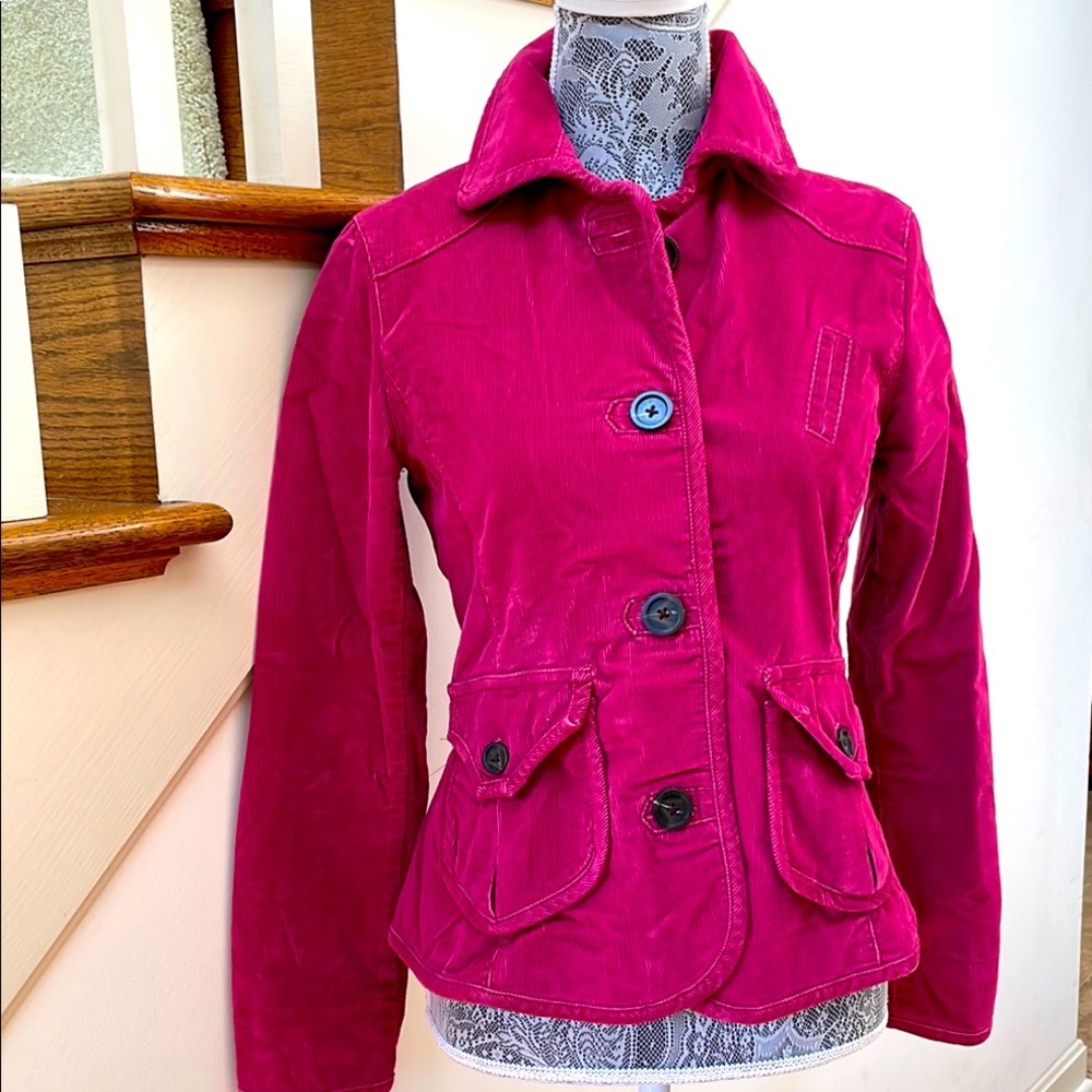 Gap womens pink corduroy jacket
